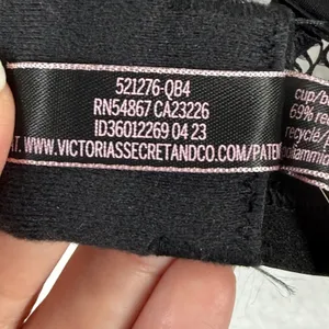 Victorias Secret Very Sexy Low Cut Demi Bra Black Fishnet Mesh XL 521276-QB4 NEW thumbnail 4