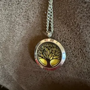 Tree of Life Aromatherapy Diffuser Necklace Stainless Steel Women’s Jewelry‎ thumbnail 3