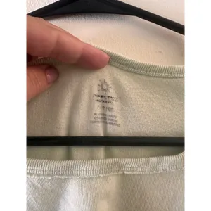 Offline by Aerie Pale Blue Green Yeah Sure Okay Graphic Tee Women Sz S thumbnail 5