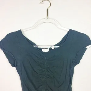 • POSTMARK • Anthropologie Ruched Peplum Top Sz XS thumbnail 3