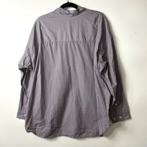 Wilfred free button down shirt relaxed purple slate women’s size‎ XL NWT thumbnail 8