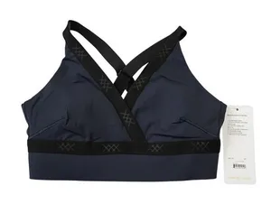 Rhone Banded Hi-Form Bra Navy Blue XS SculptPower GOLDFUSION‎ Sports Bra NWT thumbnail 1