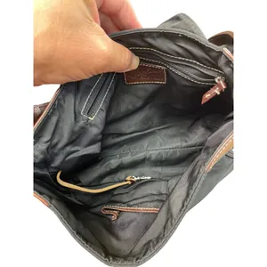 Dooney Bourke womans Black Brown Canvas Leather Handbag SKU 8761 thumbnail 15