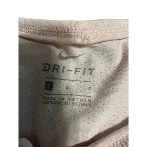 Nike Dri Fit Long Sleeved Top Size Large Pink Athleisure Workout Athletic Sporty thumbnail 3