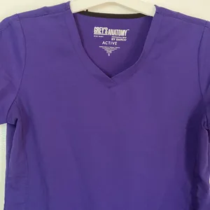 Grey’s Anatomy Professional Wear by BARCO Active Scrub Top Small Purple thumbnail 2