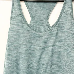 Lululemon Womens Essential Deep Green Heathered Tank Top‎ Lightweight thumbnail 2