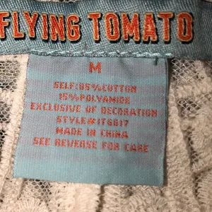FLYING Tomato medium cream lace summer blouse thumbnail 6
