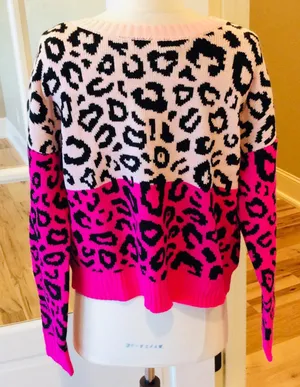 Blush and Bloom Sweater Crewneck Pullover Womens Medium New thumbnail 3
