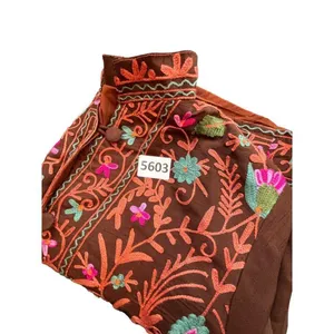Amazing Vintage Beautiful Antique Eastern Indian KashmirI Floral Handmade Multi thumbnail 11