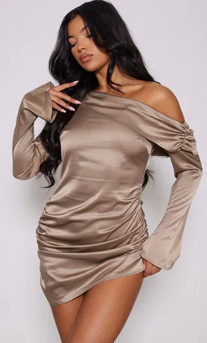Pretty Little Thing Mini Satin Dress thumbnail 1