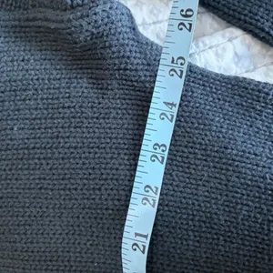 J.Crew Black 100% Cotton Shaker Stitch V-Neck Button Front Cardigan Sweater thumbnail 5
