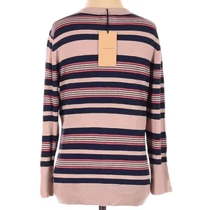 Halogen Nordstrom Stripe Crewneck Cardigan Sweater M v6x thumbnail 5