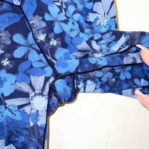 Aerie offline real me xtra floral butterfly 7/8 high rise blue leggings thumbnail 4