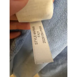 J.Crew Wide Button-Collar‎ Tunic Sweatshirt Cloudspun Fleece Light Blue AP649 L thumbnail 6