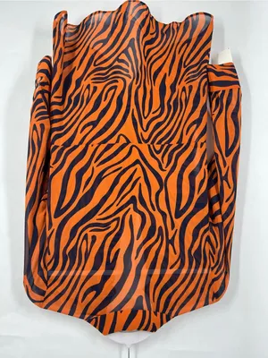 Bar‎ III Zola Zebra Tie Front High Low Blouse XS NWT Desert Mood thumbnail 11
