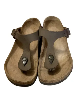 Title: Birkenstock Gizeh Mocha Thong Sandals - Size 38 (US Women's 7) thumbnail 2