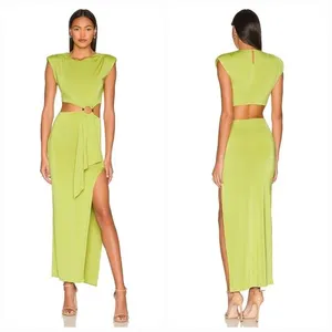 Lovers and Friends Encore Dress in Chartreuse Green XS thumbnail 2