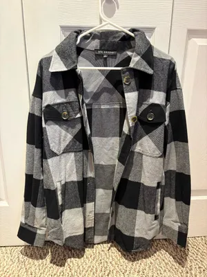 Blue Pepper Shacket Gray thumbnail 1