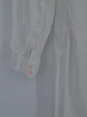 Anthropologie Maeve White Cotton Button Down Shirt Tunic S thumbnail 4