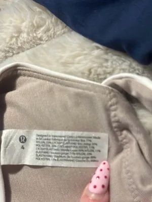 LULU LEMON White Athletic Halter Bra thumbnail 3