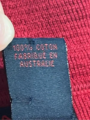 Ralph Lauren 100% cotton red 1/4 zip sweater small VTG Mock-neck knit classic thumbnail 6