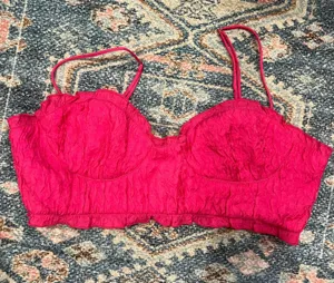 ZARA Crop Top Pink Tank Top M thumbnail 1