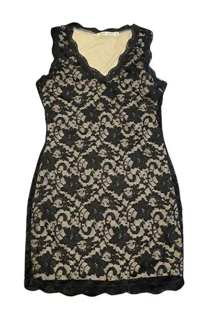 Liberty Love Lace Mini Dress SZ Large Bodycon Cocktail Party Wedding Whimsygoth thumbnail 1