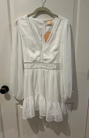 Sage + Page Dress White thumbnail 1