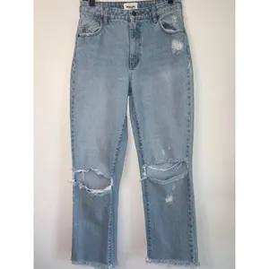 Rolla's Original Straight High Rise Jeans in Sunbleach Worn 28 Womens Denim Pant thumbnail 5