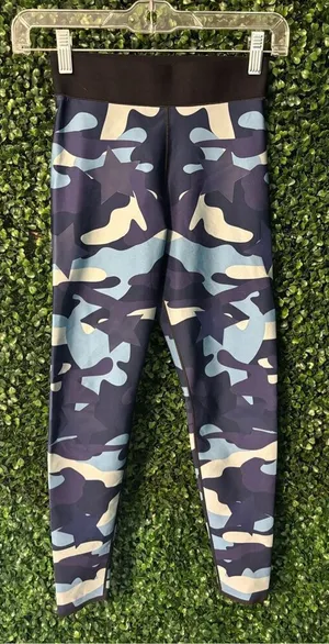 Ultracor Womens Blue Camo High Waist Leggings Size XS Stars thumbnail 1