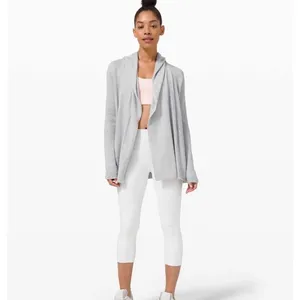 Lululemon Women's Sundown Sweater Wrap Gray thumbnail 2