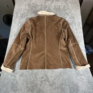 St Johns Bay Faux Suede Ranchers Jacket Womens Large Brown Soft Shearling 2 Tone thumbnail 11