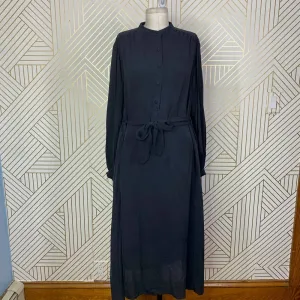 Equipment‎ Femme Francois Silk Shirt Button Down Dress in Black Size US Medium thumbnail 3