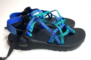 Blue Jacquard Strappy ZX/2 Classic Sandals thumbnail 2
