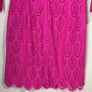 Lilly Pulitzer Hera Sheath‎ Dress Women's 6 Pink Lace 3/4 Sleeves Scalloped Hem thumbnail 8