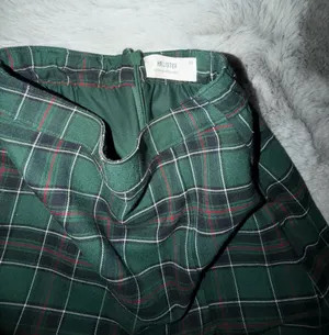 Hollister Green Plaid A-Line Skirt thumbnail 4
