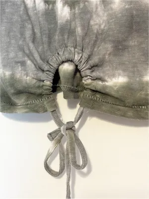 Aerie‎ tie-dye cropped t-shirt with drawstring side-tie detail size XS thumbnail 3