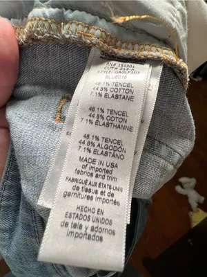 Good American Women’s Size 12/31 Good Leg Jeans Light‎ Wash Distressed Destroyed thumbnail 10