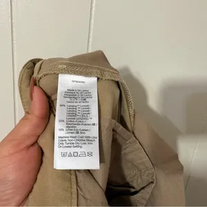 Madewell The Harlow Wide Leg Pants Drapey Twill Tan Khaki Size 6 High Rise thumbnail 12