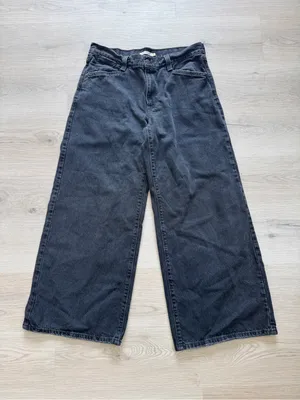 Levi's Black Wide-Leg High-Rise Jeans Vintage Baggy Minimalist Style thumbnail 2