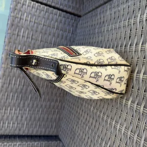 Vintage Dooney & Bourke 1975 Monogram Coated Canvas Hobo Shoulder Bag thumbnail 5