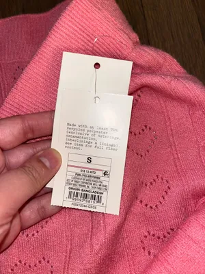 NWT A New Day Pink Pointelle Heart Knit Midi Skirt Size Small thumbnail 7