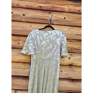 NWT Adrianna Papell Foil Leaf Short Sleeve Gown Size 8 thumbnail 11