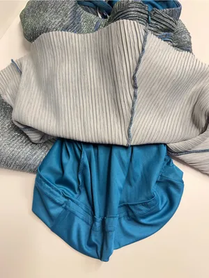 Lulu's shimmery hoco dress silver blue green crinkly glam fairycore pixie large thumbnail 11