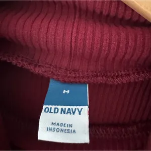 NEW!! Old Navy Burgundy Wine Red Ribbed Fitted Mock Neck Long Sleeve‎ Dress thumbnail 6