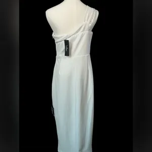 Lulu's White One Shoulder Dress‎ thumbnail 2