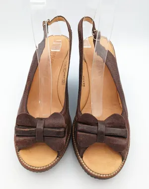 Timberland boot company Marge peep toe slingback wedged sandals size 7 thumbnail 1