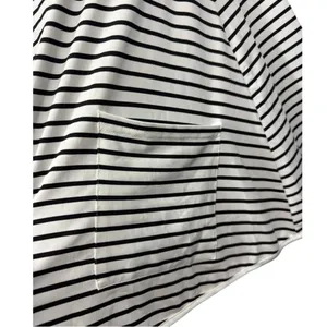 Kefee Kol Nursing Poncho Cover Up Black White Stripes‎ thumbnail 7