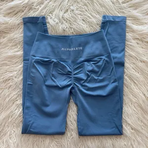 Alphalete Amplify Leggings Washed Denim Size Small thumbnail 2