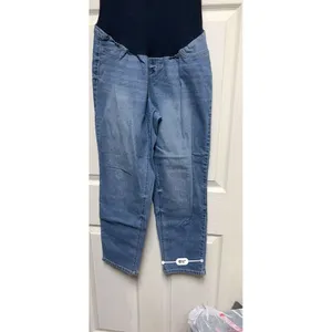 1822 Denim Maternity Pull‎ On Jeans Womens Size 14 32 Light Wash Denim CTDc thumbnail 3